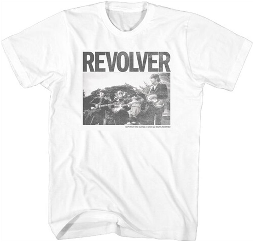 Beatles - Revolver Band Photo T-Shirt - 2XL White/Product Detail/Shirts