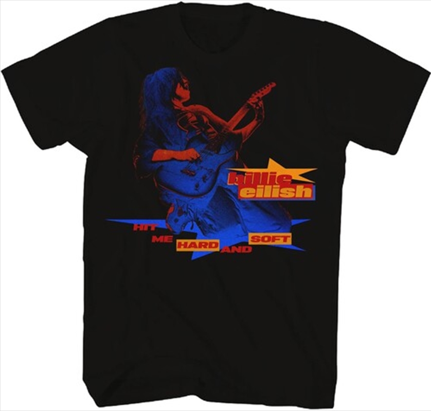 Billie Eilish - Hit Me Hard and Soft Guitar Solo - 100% Recycled Ecomax T-shirt - 3X Large - Black/Product Detail/Shirts