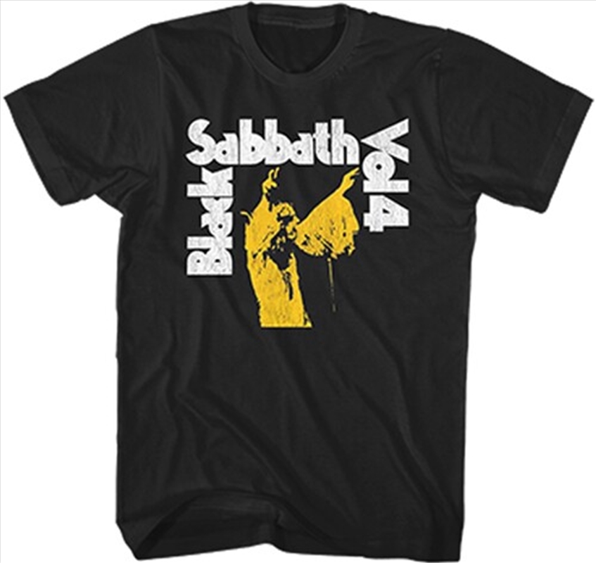 Black Sabbath - Vol.4 Album Cover T-shirt - Large Black/Product Detail/Shirts