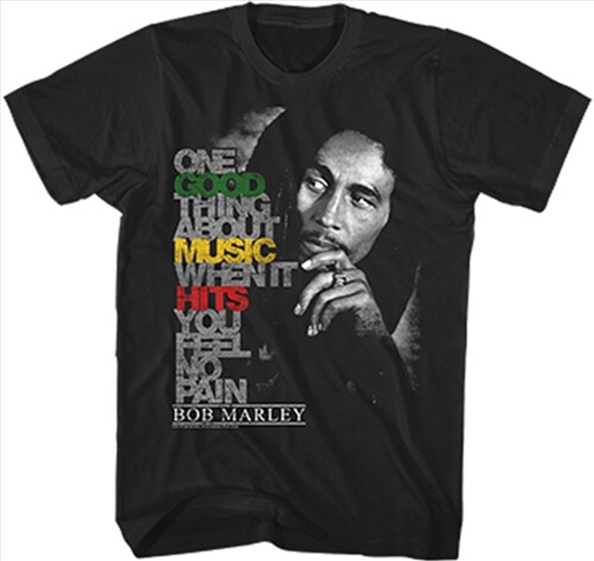 Bob Marley - Good Music Hits T-Shirt - 2X Extra Lage Black/Product Detail/Shirts