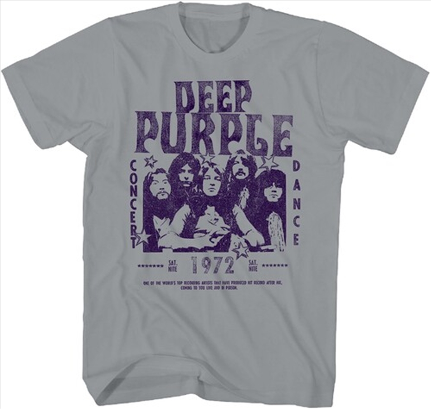 Deep Purple - Concert Dance 1972 T-Shirt - 2XL Gray/Product Detail/Shirts