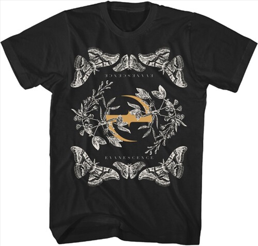 Evanescence - Butterfly Logo T-Shirt - Medium Black/Product Detail/Shirts