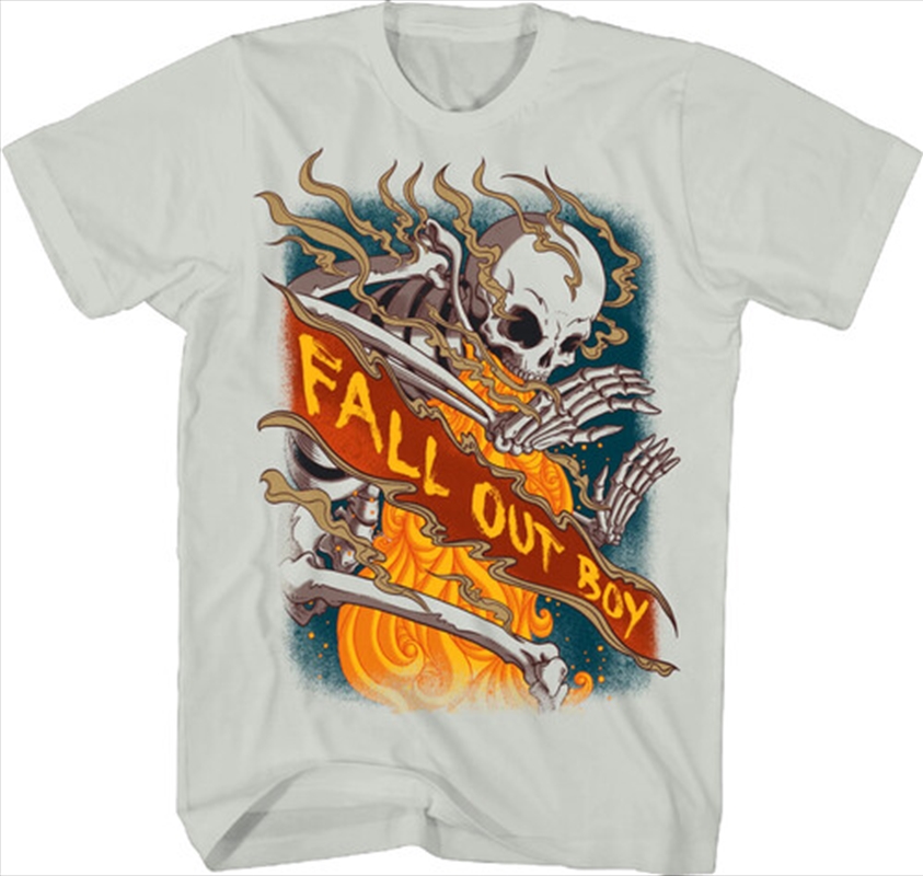 Fall Out Boy - Skeleton T-Shirt - Large Ice Grey/Product Detail/Shirts