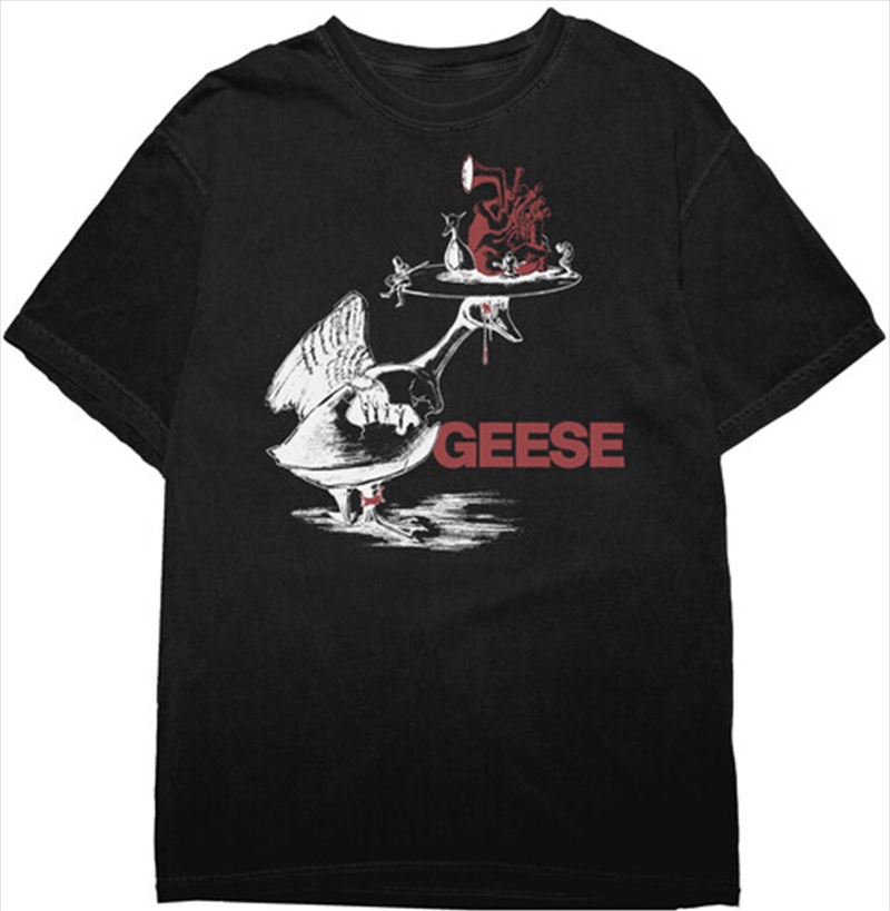 Geese - Head on Platter - T-Shirt - 2XL (Black)/Product Detail/Shirts