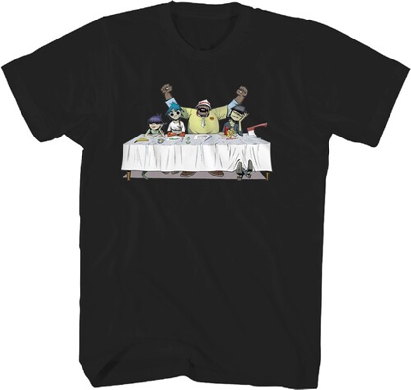 Gorillaz - Dinner Table T-Shirt - XL Black/Product Detail/Shirts