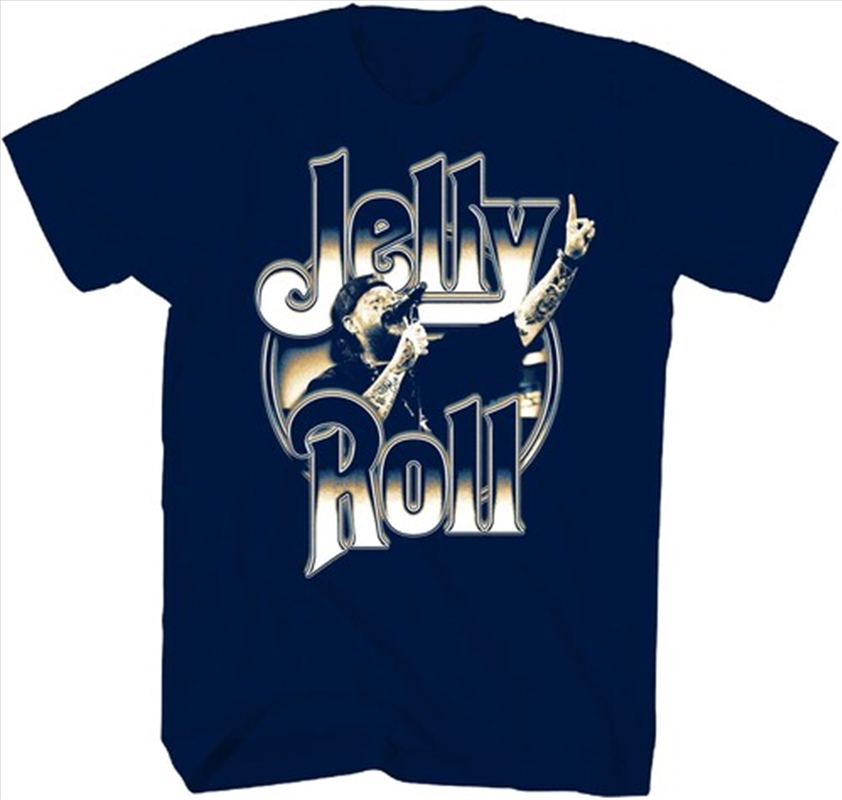 Jelly Roll - Number 1 T-Shirt - Medium Navy/Product Detail/Shirts