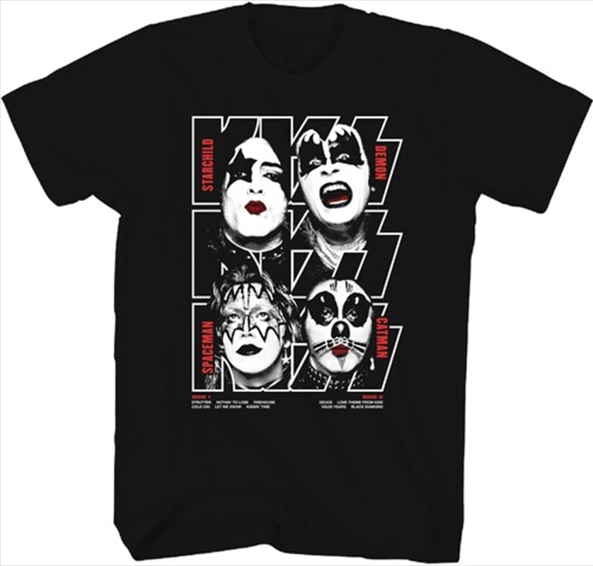 Kiss - Debut Album Cover T-Shirt - 3XL Black/Product Detail/Shirts