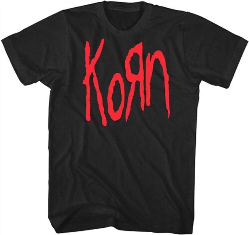 Korn - Korn Red Logo - T-shirt - 3X Large - Black/Product Detail/Shirts