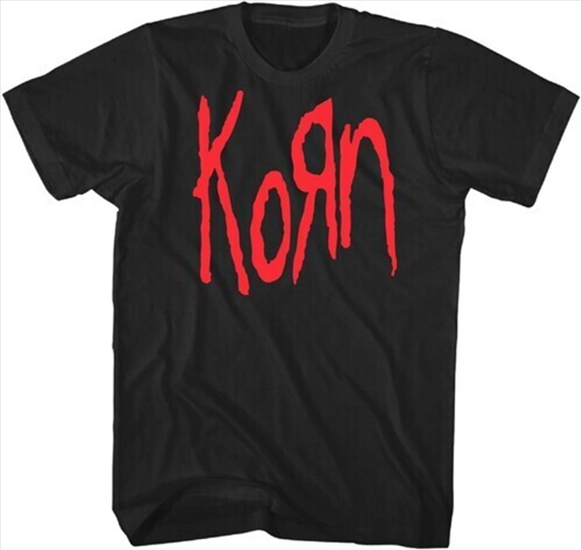 Korn - Korn Red Logo - T-shirt - Extra Large - Black/Product Detail/Shirts