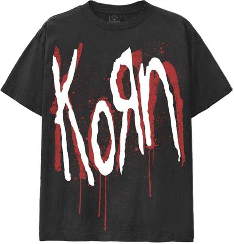 Korn - Shadow Logo - T-Shirt - Large (Black)/Product Detail/Shirts
