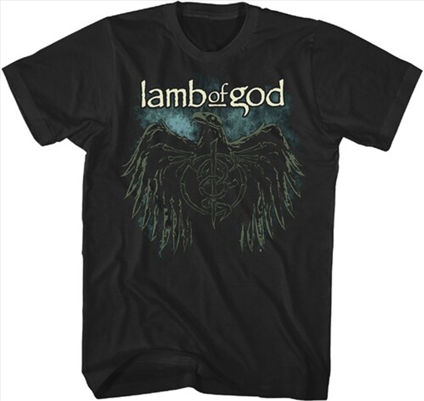 Lamb of God - Crow Logo T-Shirt - Large Black/Product Detail/Shirts