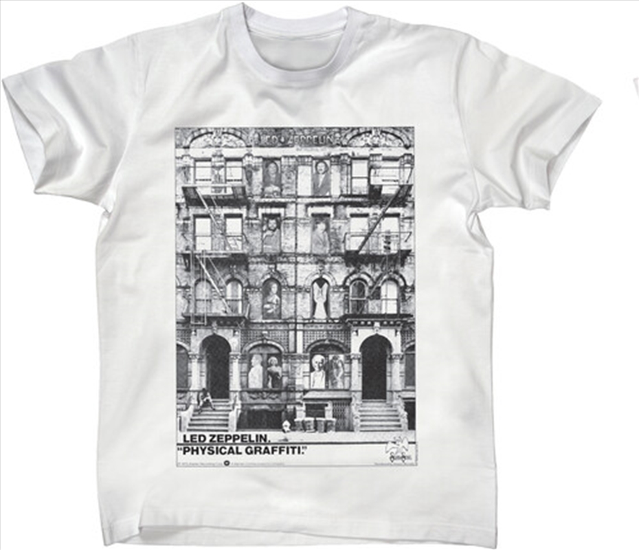 Led Zeppelin - Physical Graffiti - T-Shirt - Medium (White)/Product Detail/Shirts