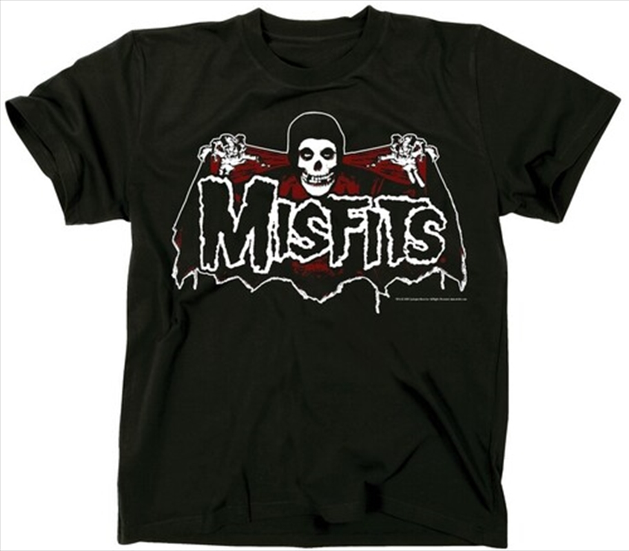 Misfits - Batfiend (Red) - T-Shirt - X-Large (Black)/Product Detail/Shirts