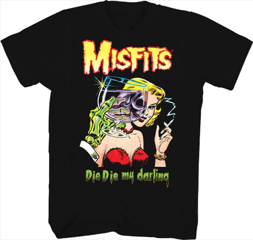 Misfits - Die Die My Darling T-Shirt - Medium Black/Product Detail/Shirts