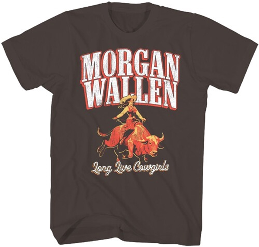 Morgan Wallen - Long Live Cowgirls T-Shirt - XL Brown/Product Detail/Shirts