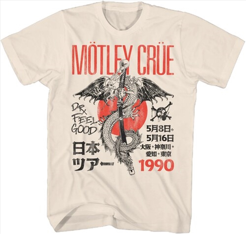 Motley Crue - Dr. Feelgood 1990 Japan Tour With Kanji Characters - T-shirt - Small/Product Detail/Shirts