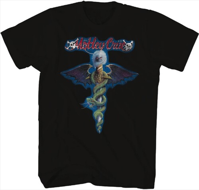 Motley Crue - Dr. Feelgood Blue Dragon - T-shirt - 3X Large - Black/Product Detail/Shirts