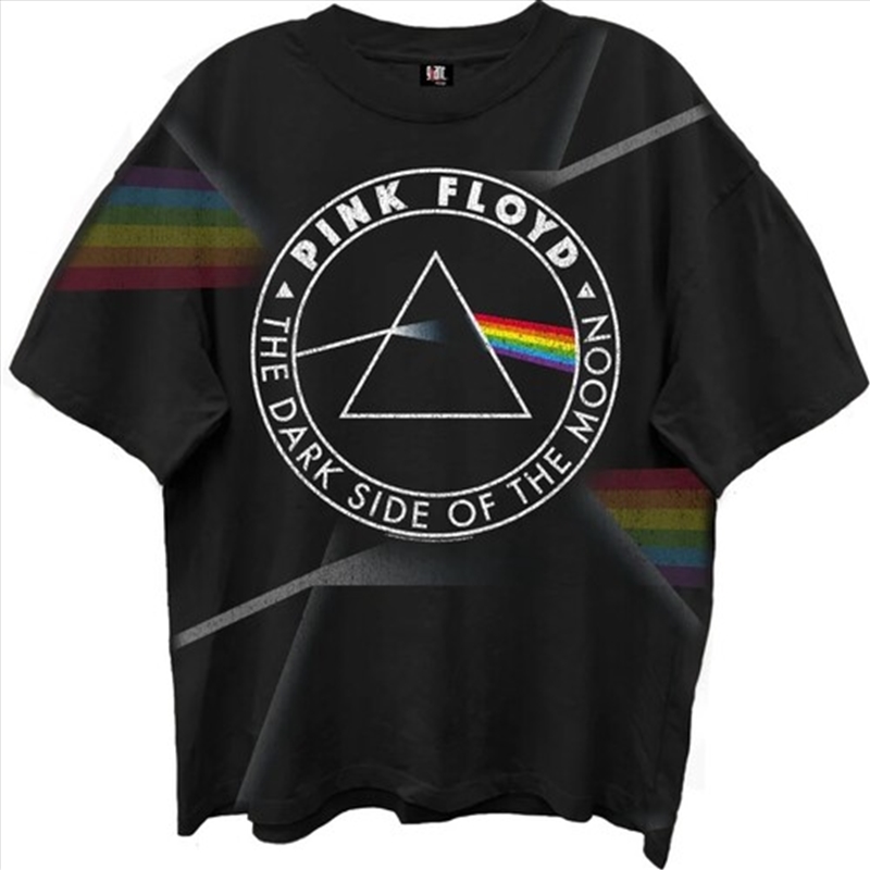 Pink Floyd - Dark Side of the Moon All Over Print - Giant Vintage T-shirt - 2X Large - Black/Product Detail/Shirts
