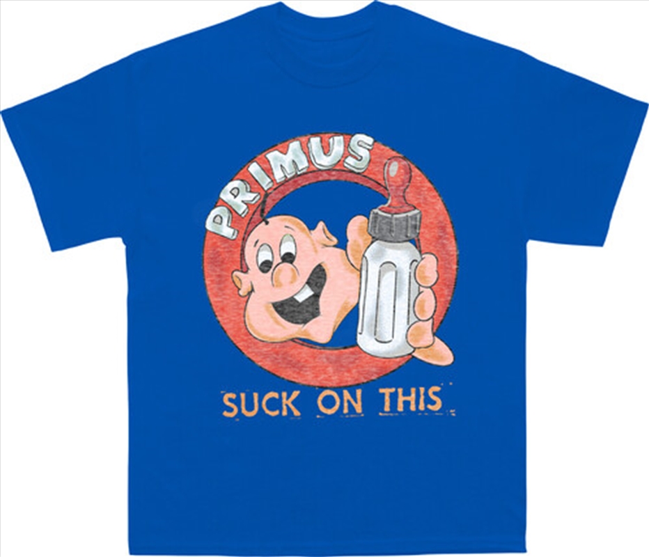 Primus - Suck on This - T-Shirt - X-Large (Royal Blue)/Product Detail/Shirts