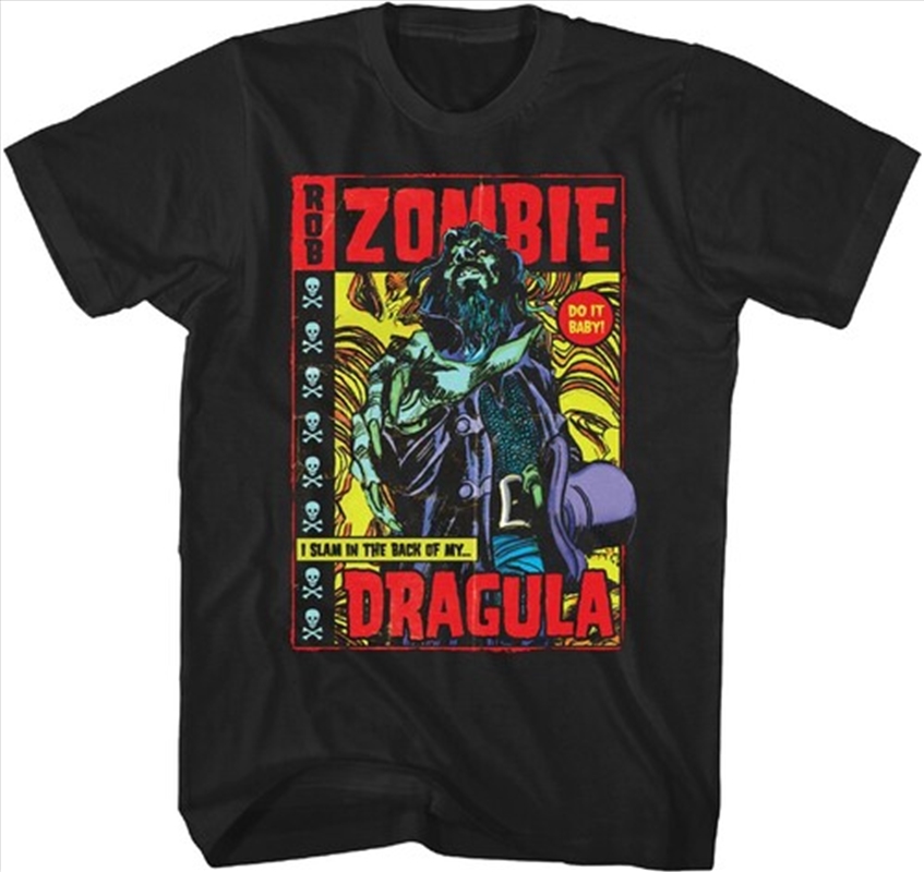 Rob Zombie - Dragula Illustration T-Shirt - Large Black/Product Detail/Shirts