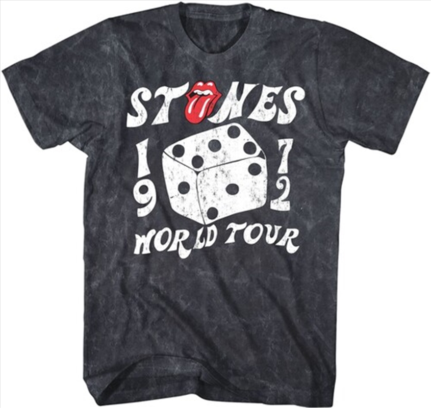 Rolling Stones - 1972 World Tour T-Shirt - Large Black Mineral Wash/Product Detail/Shirts