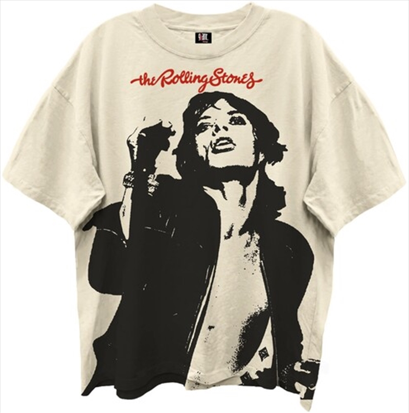 Rolling Stones - Mick Jagger - Giant Vintage T-shirt - Medium - Off White/Product Detail/Shirts