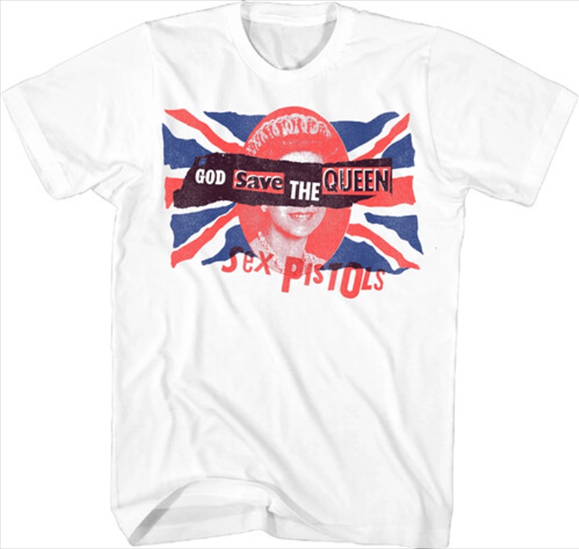 Sex Pistols - God Save The Queen T-Shirt - 2XL White/Product Detail/Shirts