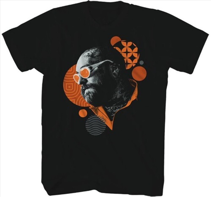 Teddy Swims - Pattern Head Photo T-Shirt - 2XL Black/Product Detail/Shirts