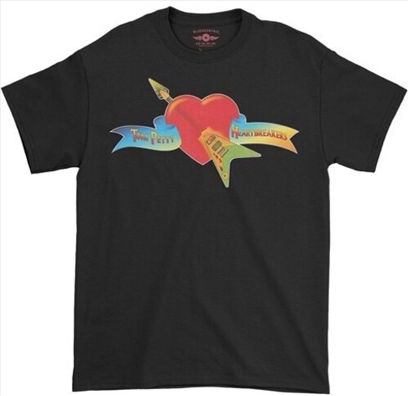 Tom Petty and the Heartbreakers - Flying V Logo - Heavy Cotton T-Shirt - Large Black/Product Detail/Shirts
