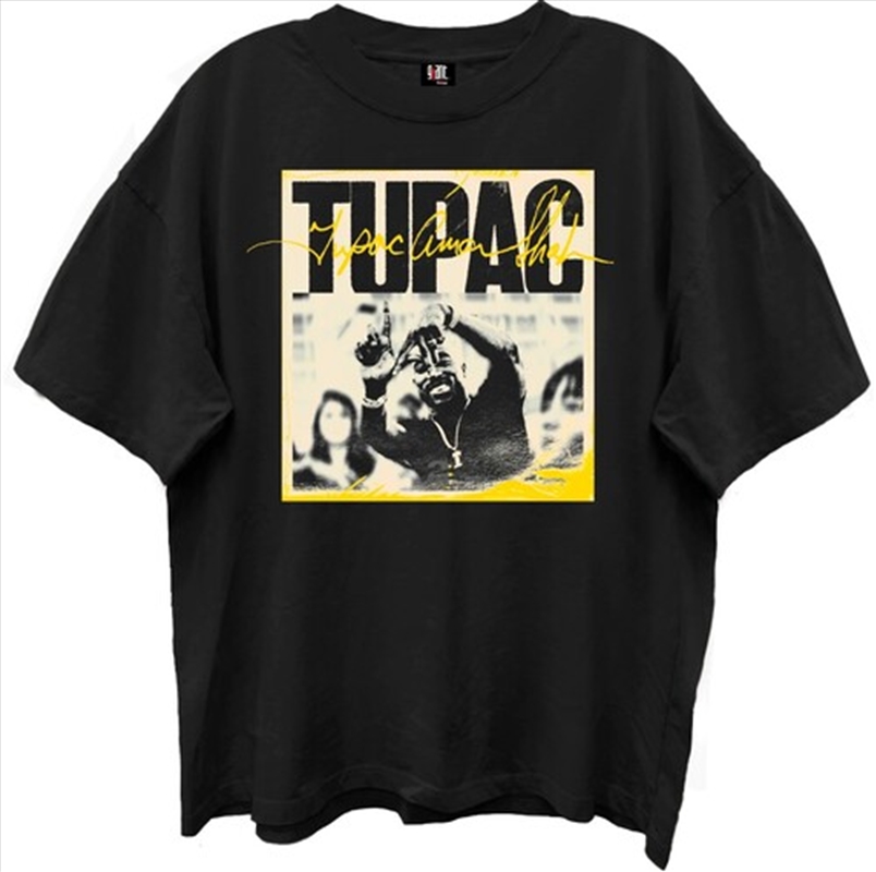 Tupac - LA Photo & Signature - Giant Vintage T-shirt - Large - Limo Black/Product Detail/Shirts