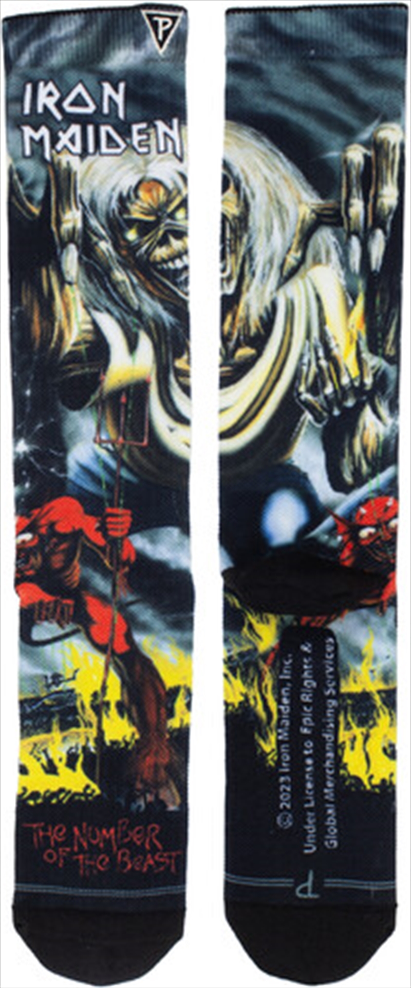 Iron Maiden - The Number of the Beast Dye Sublimation - Crew Socks/Product Detail/Socks