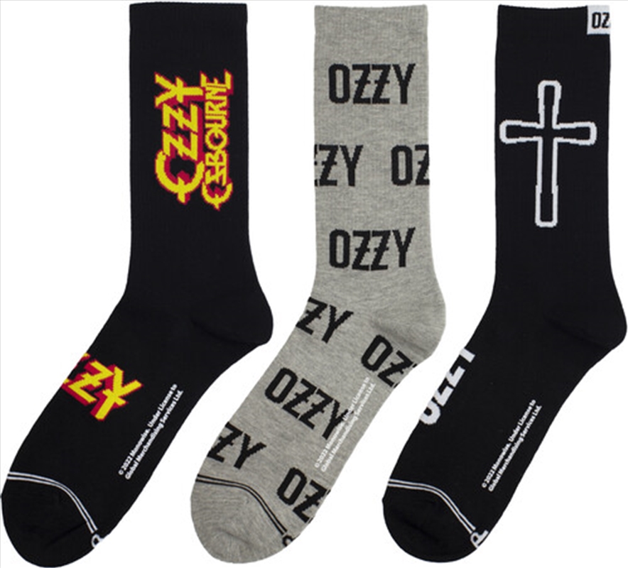 Ozzy Osbourne - Volume - Crew Socks (3 Pack)/Product Detail/Socks