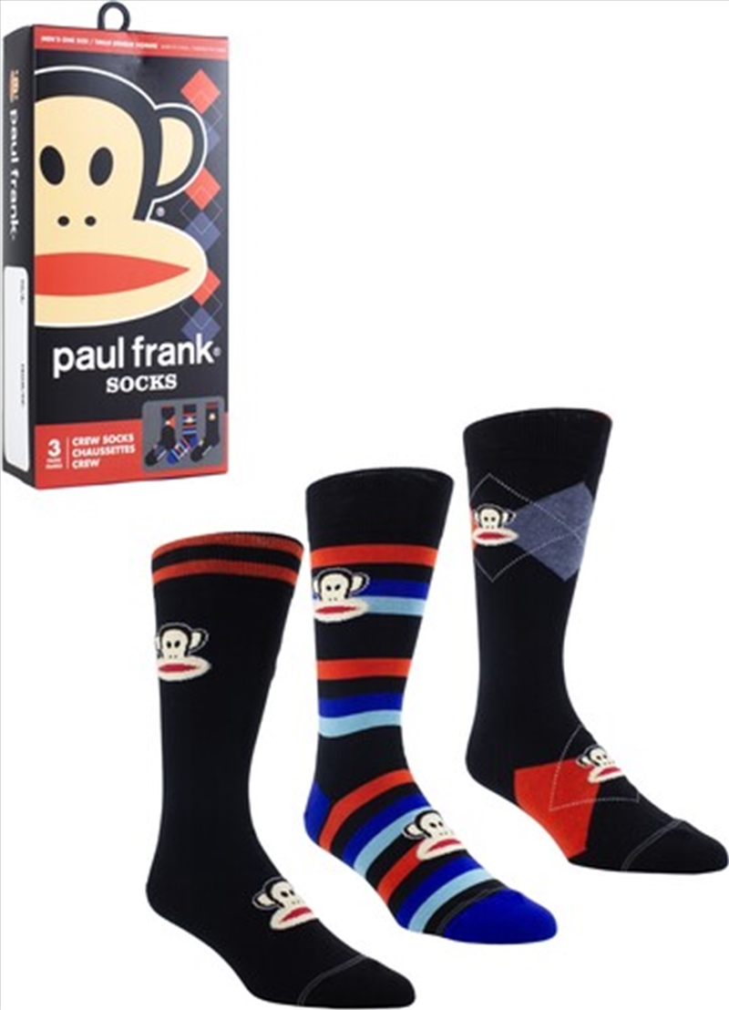 Paul Frank - Crew Socks (Assorted Styles 3 Pack Gift Box)/Product Detail/Socks