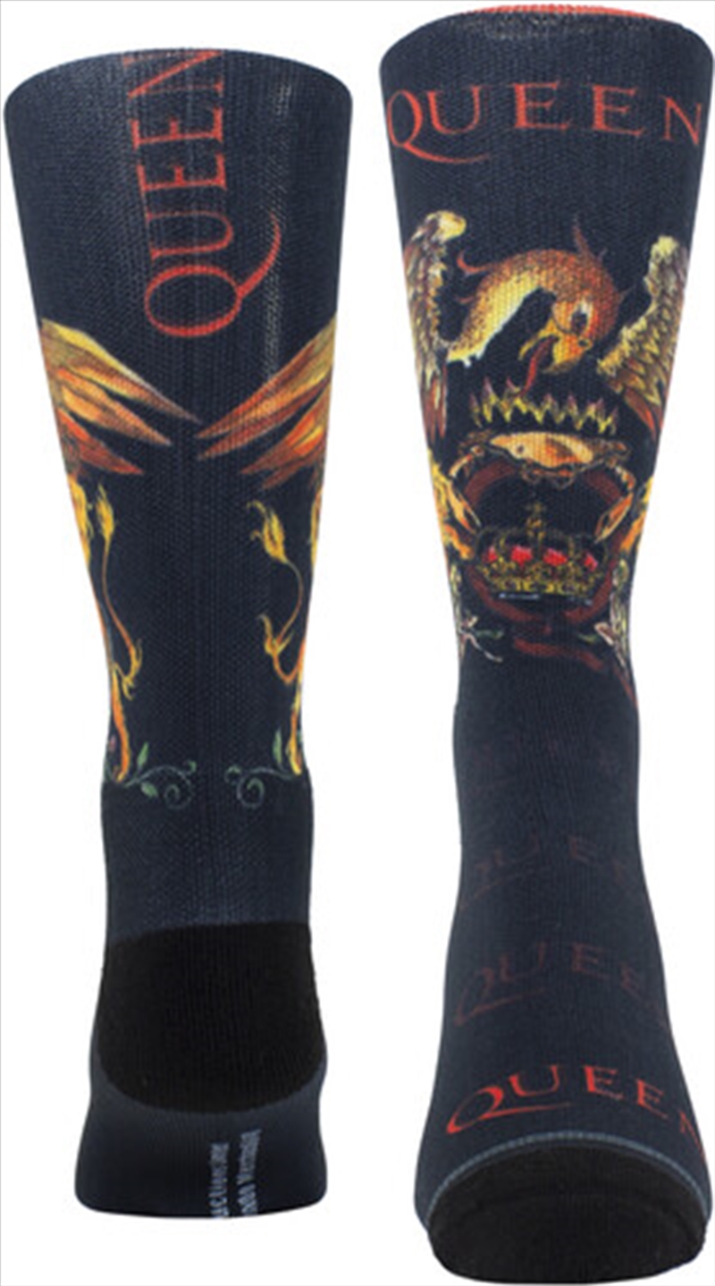 Queen - Full Color Crest Dye Sublimation - Crew Socks/Product Detail/Socks