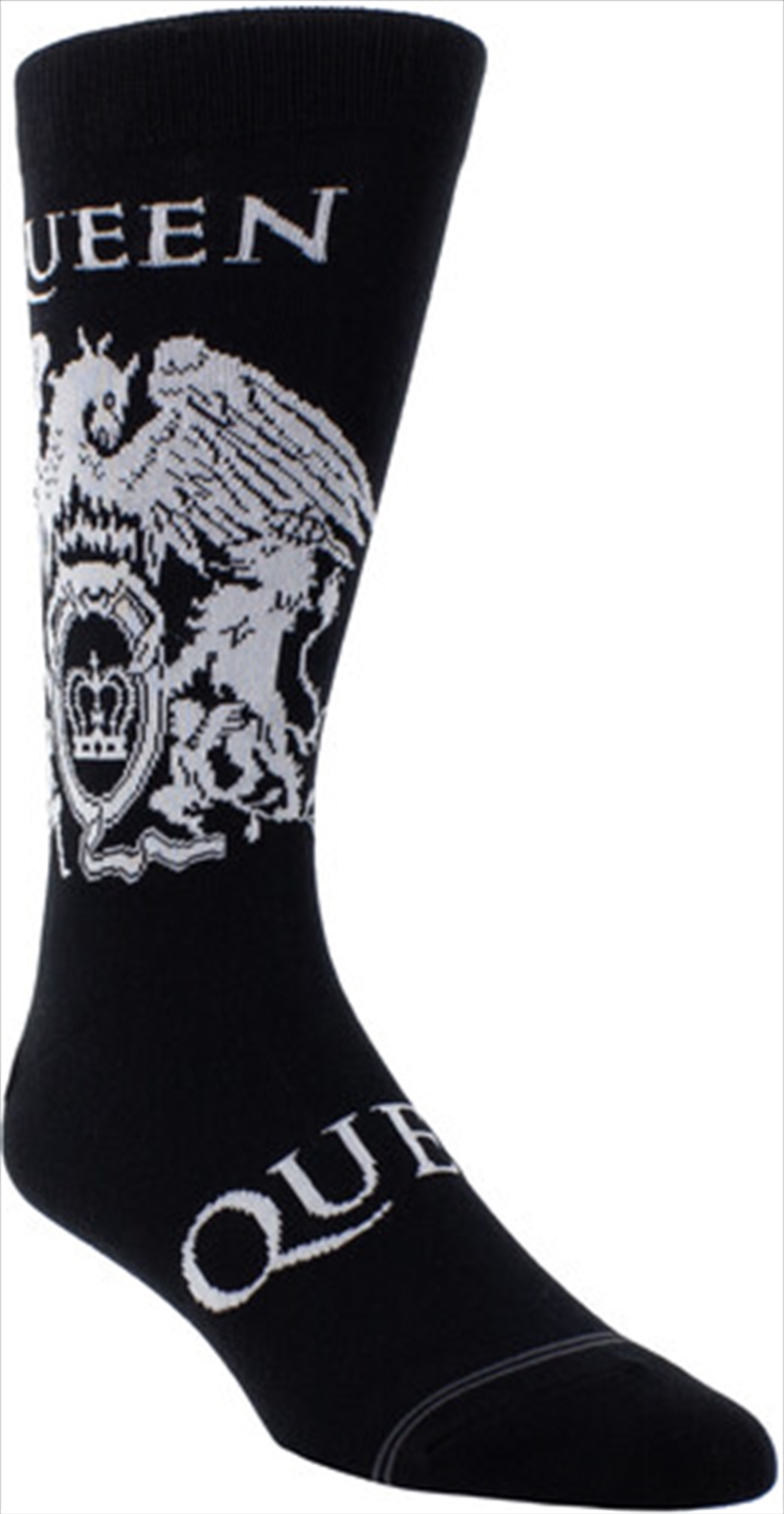 Queen - White Crest - Crew Socks/Product Detail/Socks