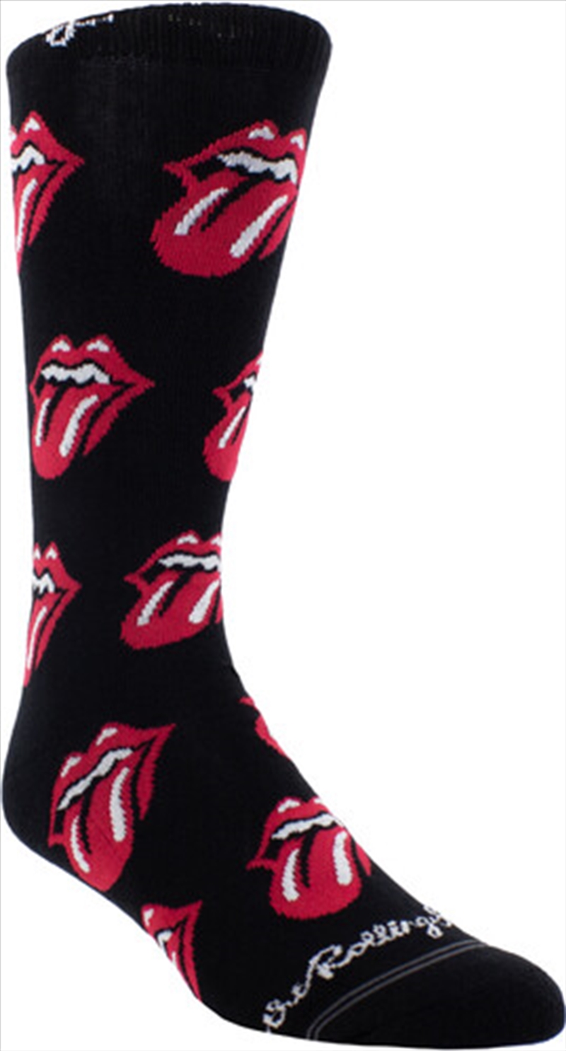Rolling Stones - All Over Red Tongues - Crew Socks/Product Detail/Socks