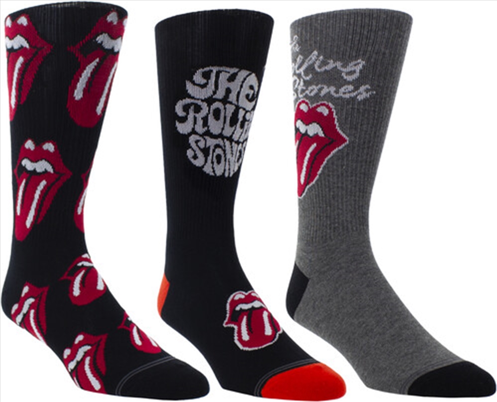 Rolling Stones - Classic Tongues - Crew Socks (3 Pack)/Product Detail/Socks