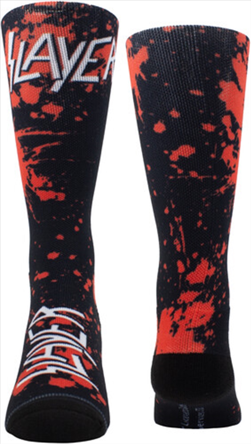 Slayer - Blood On Black Dye Sublimation - Crew Socks/Product Detail/Socks