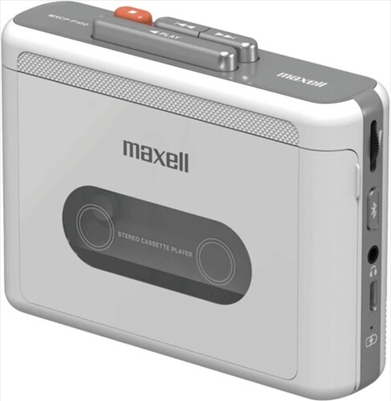 Maxell MXCP-P100WH Bluetooth Wireless Cassette Player Hi Fi Sound White/Product Detail/Media Players