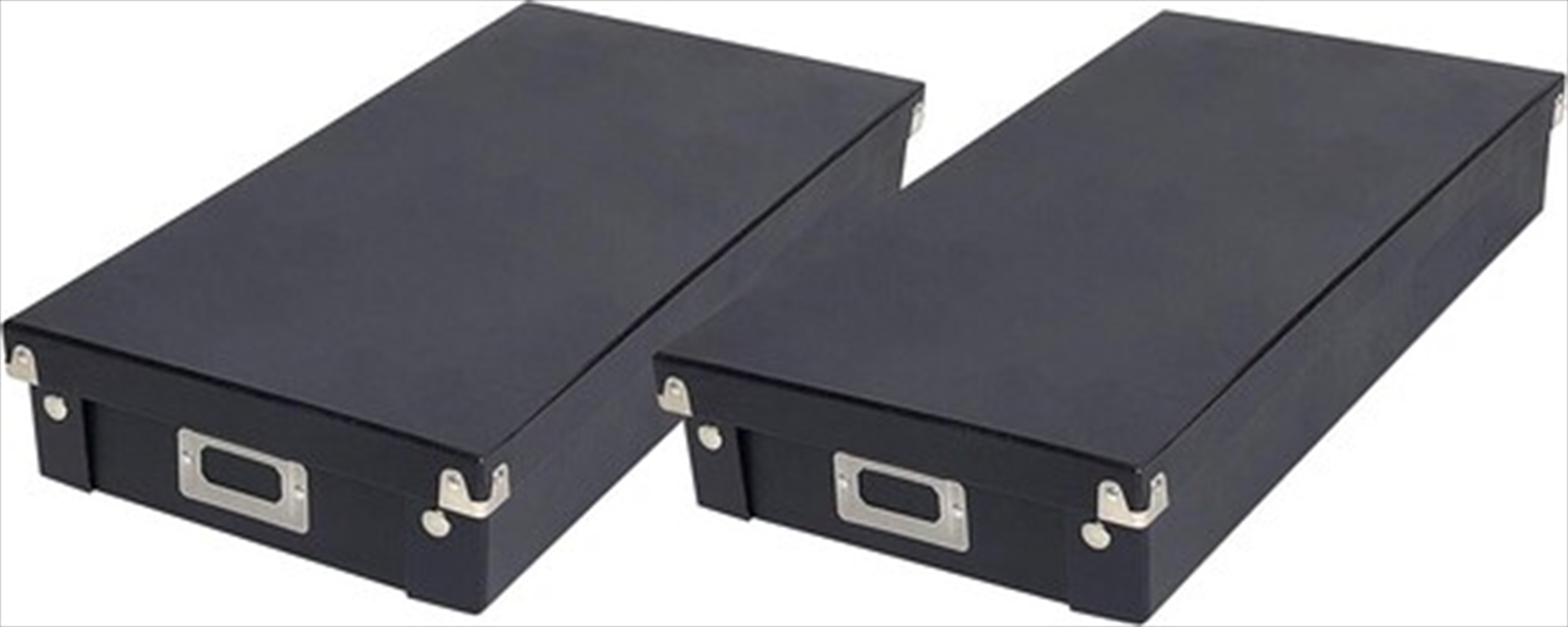 Snap-N-Store - Cassette Storage Box 2-Pack - Black/Product Detail/Storage