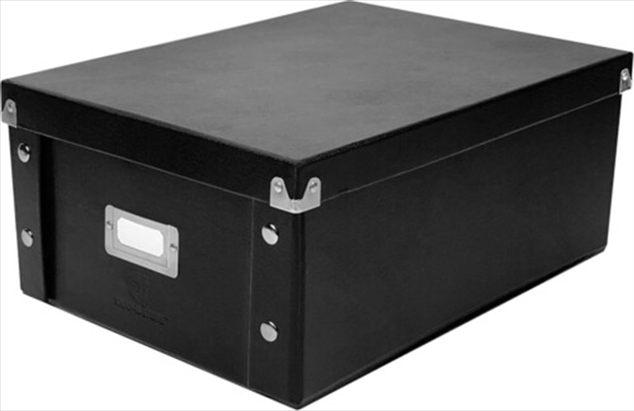 Snap-N-Store - Double Wide CD Storage Box 2-Pack - Black/Product Detail/Storage