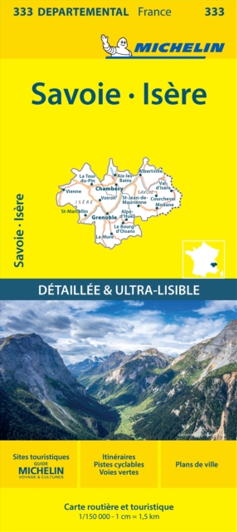 Isere Savoie - Michelin Local Map 333/Product Detail/Geography