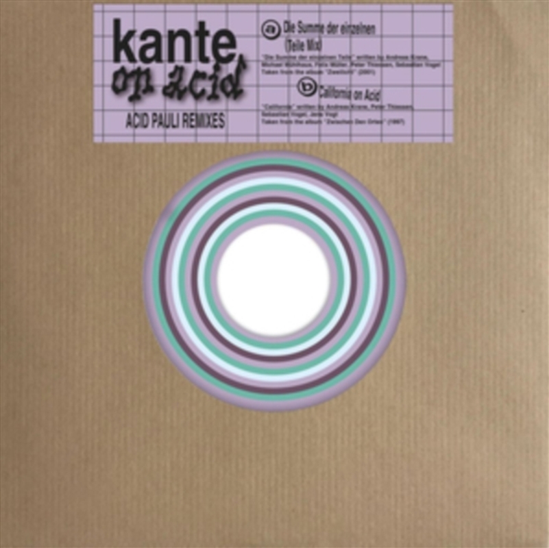 Kante On Acid: Acid Pauli Remixes/Product Detail/Dance