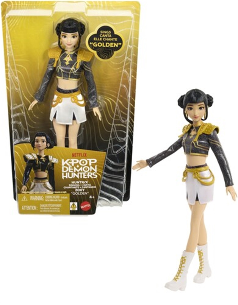 KPop Demon Hunters HUNTR/X: Zoey “Golden" Singing Doll/Product Detail/Toys