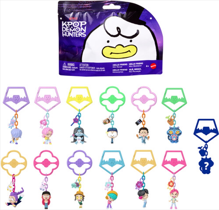 KPop Demon Hunters Hello Friend Mini Reveal (SENT AT RANDOM)/Product Detail/Keyrings