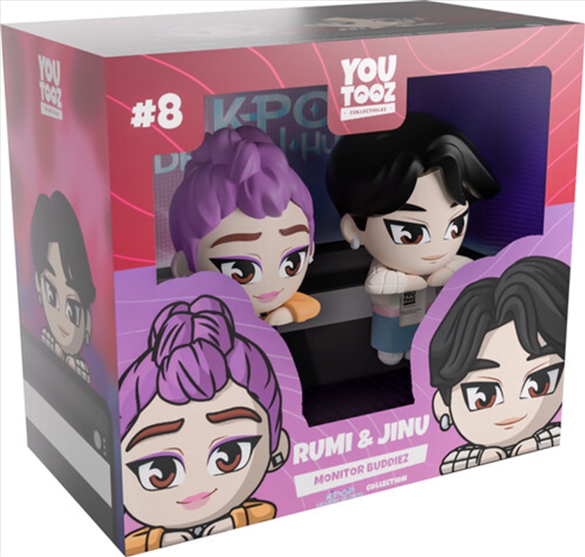 Youtooz - KPop Demon Hunters - Monitor Buddiez - Jinu & Rumi/Product Detail/Figurines