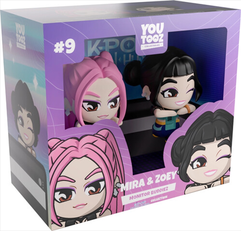 Youtooz - Kpop Demon Hunters - Monitor Buddiez - Mira & Zoey/Product Detail/Figurines