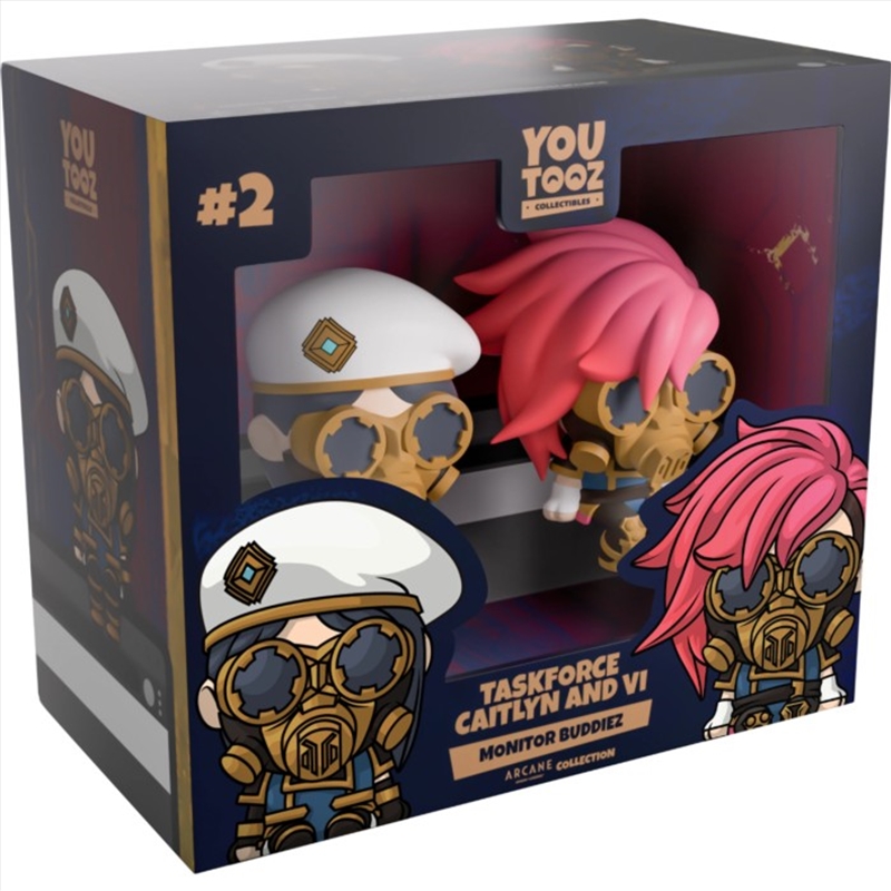 Youtooz Arcane: League of Legends - Taskforce Caitlyn and Vi Monitor Buddiez/Product Detail/Figurines