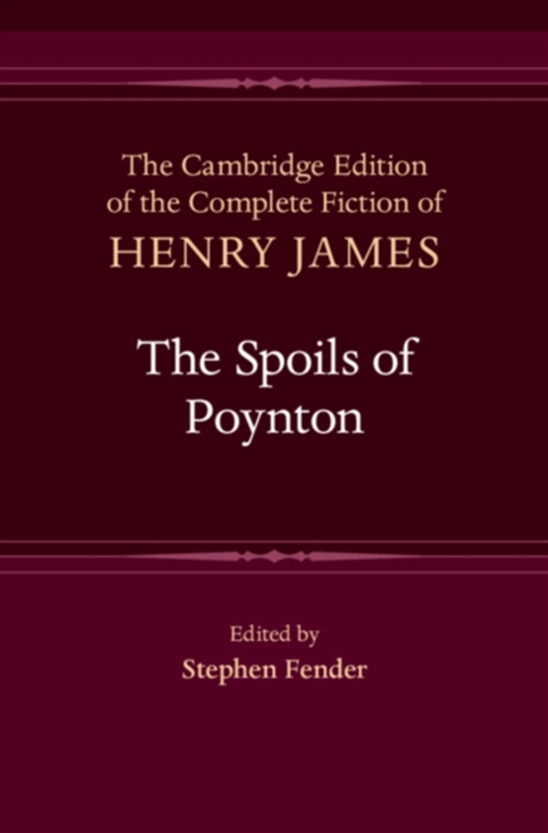 The Spoils of Poynton/Product Detail/Literature & Poetry
