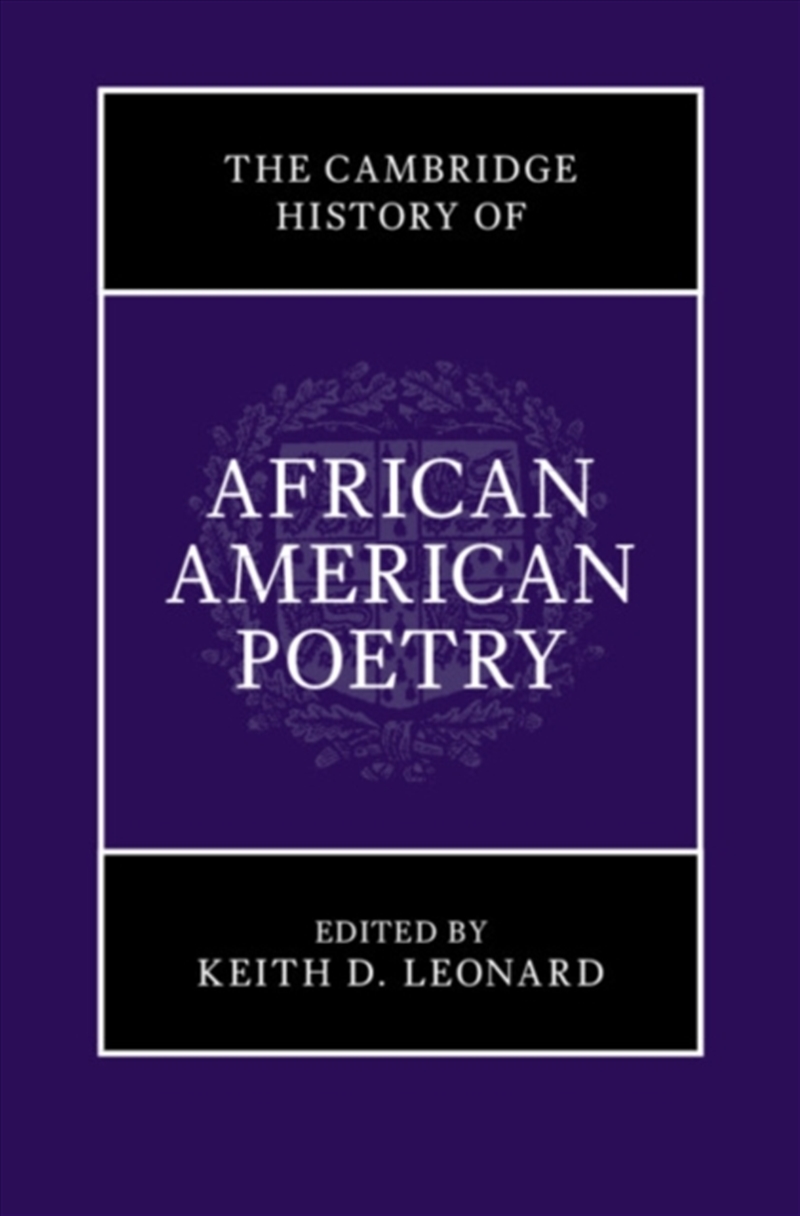 The Cambridge History of African American Poetry/Product Detail/Literature & Poetry